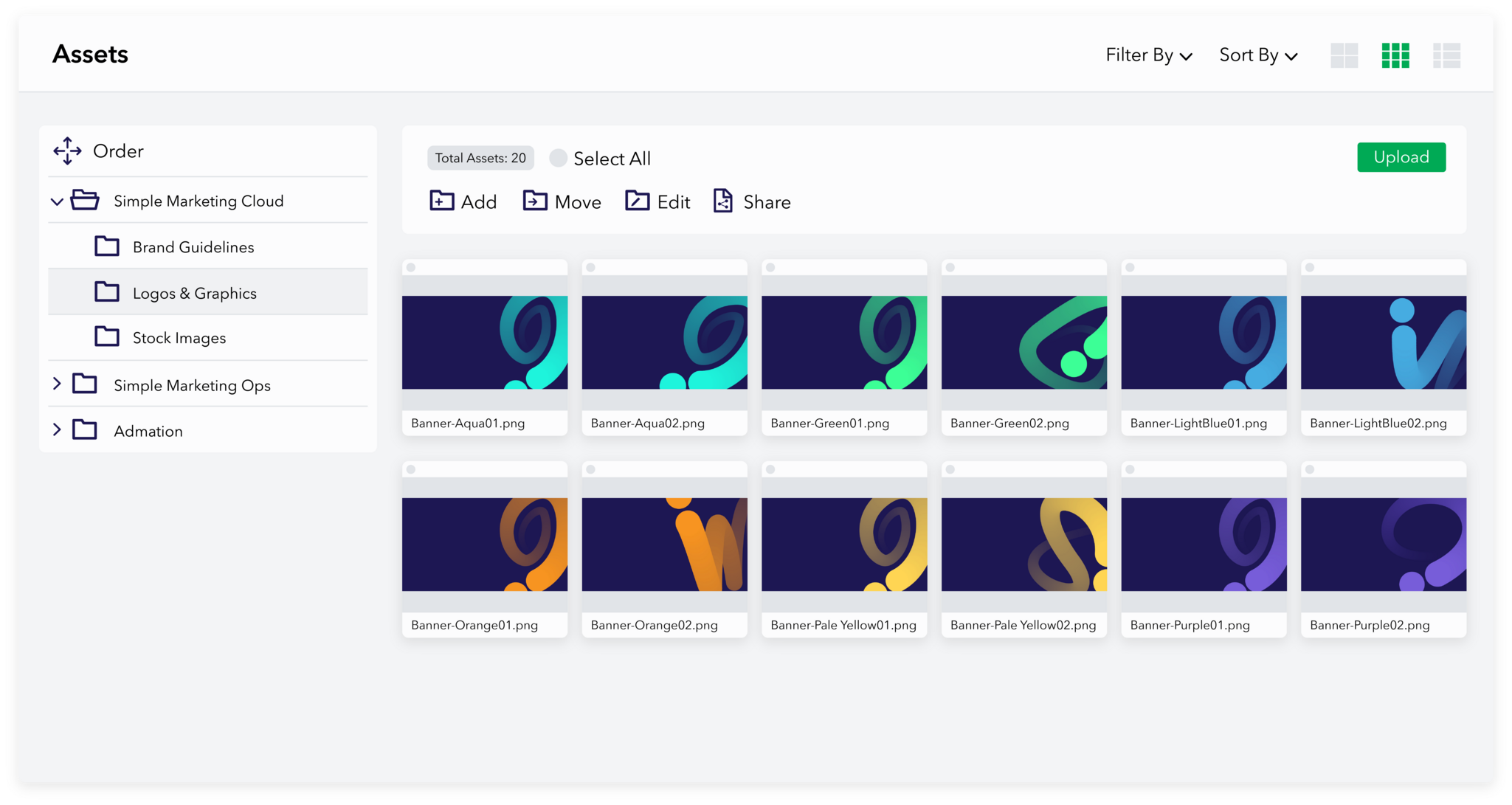 screenshot of Simple Asset Manager